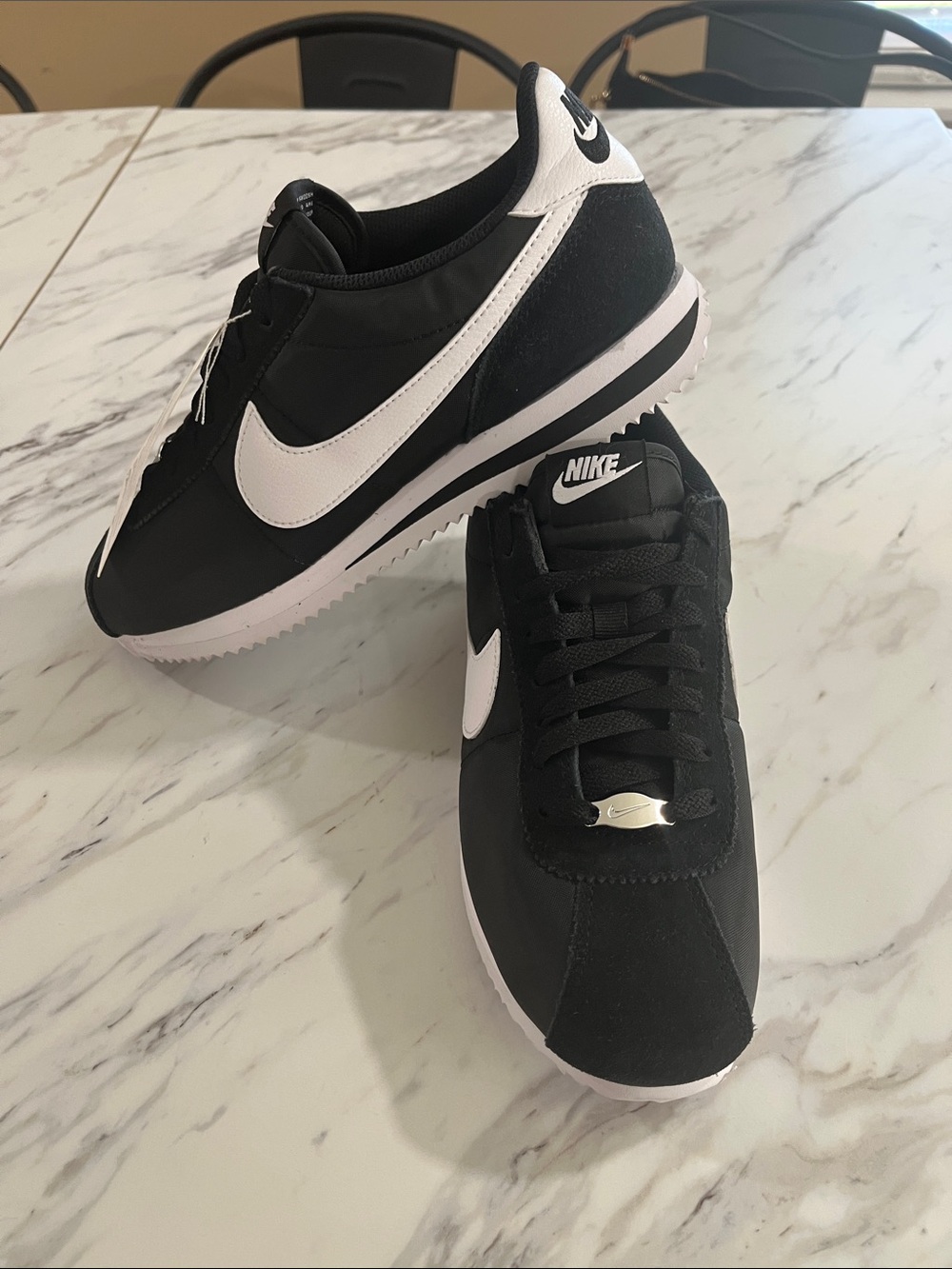 Nike Black & White Women's Classic Cortez Sneakers